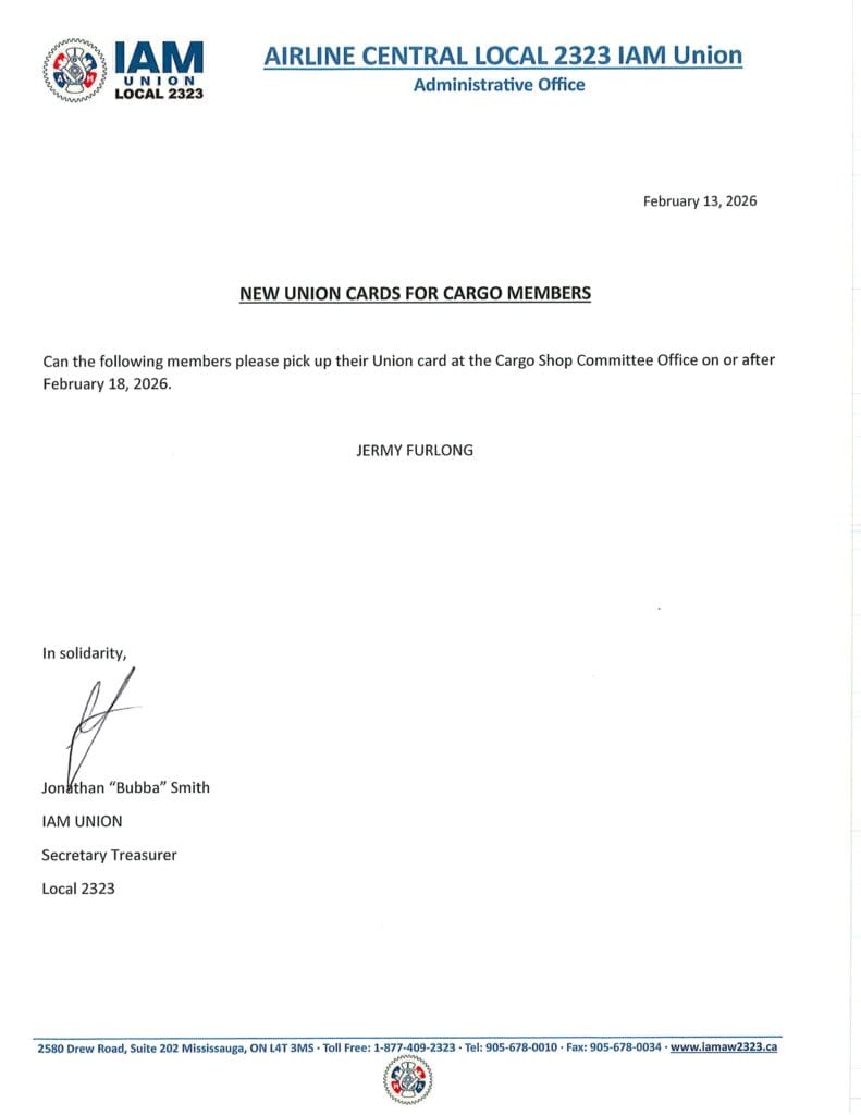 NEW UNION CARDS FOR CARGO MEMBERS - 20260213103427808