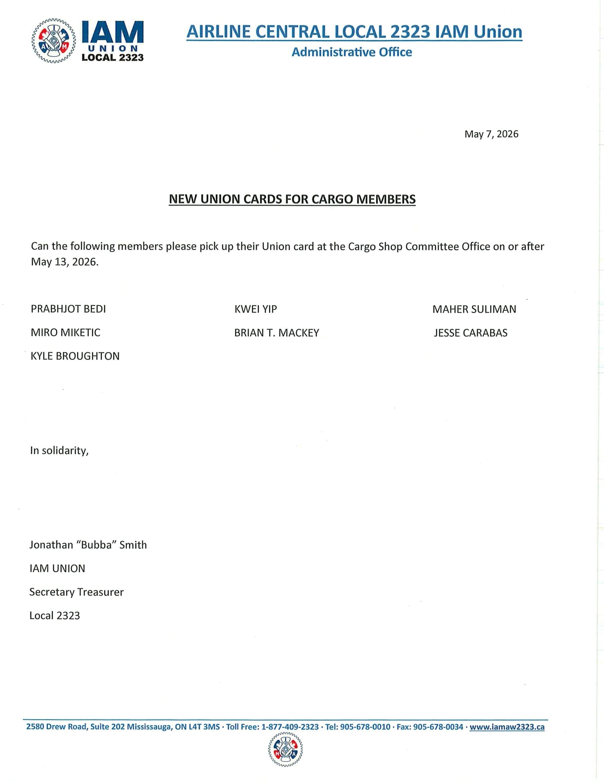 New Union Cards for Cargo Members - 20260508113720934