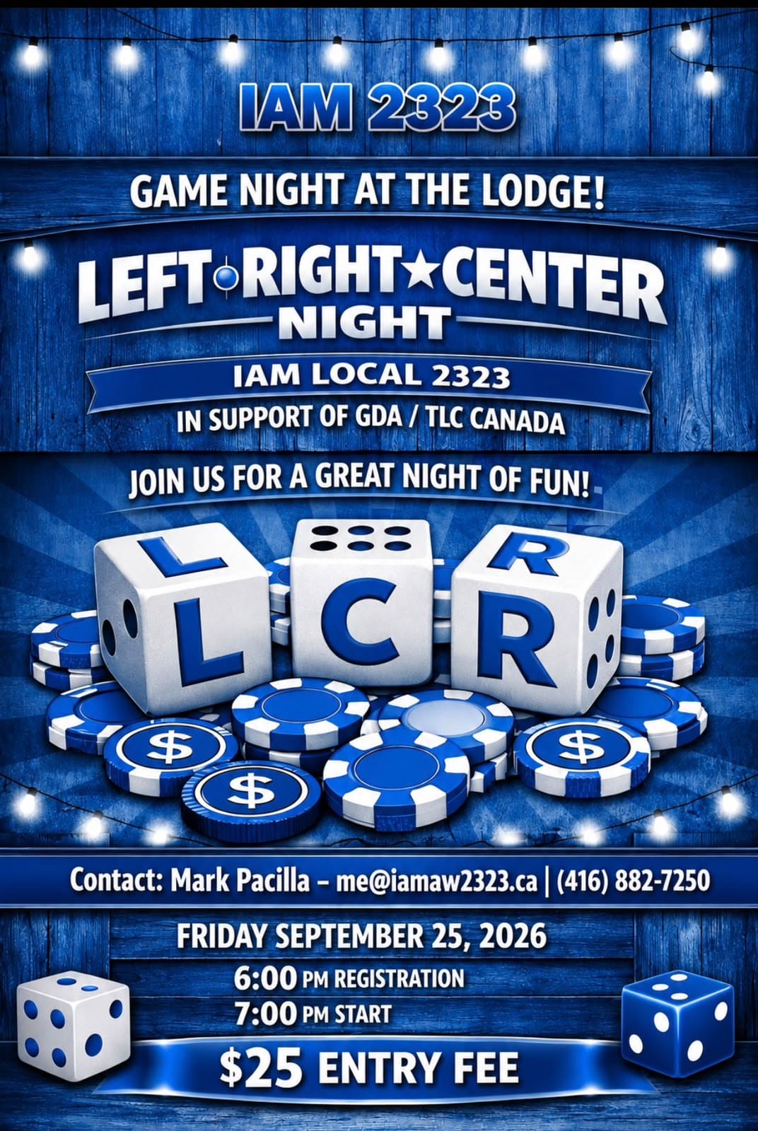 IAM Local 2323 – Left • Right • Center Night