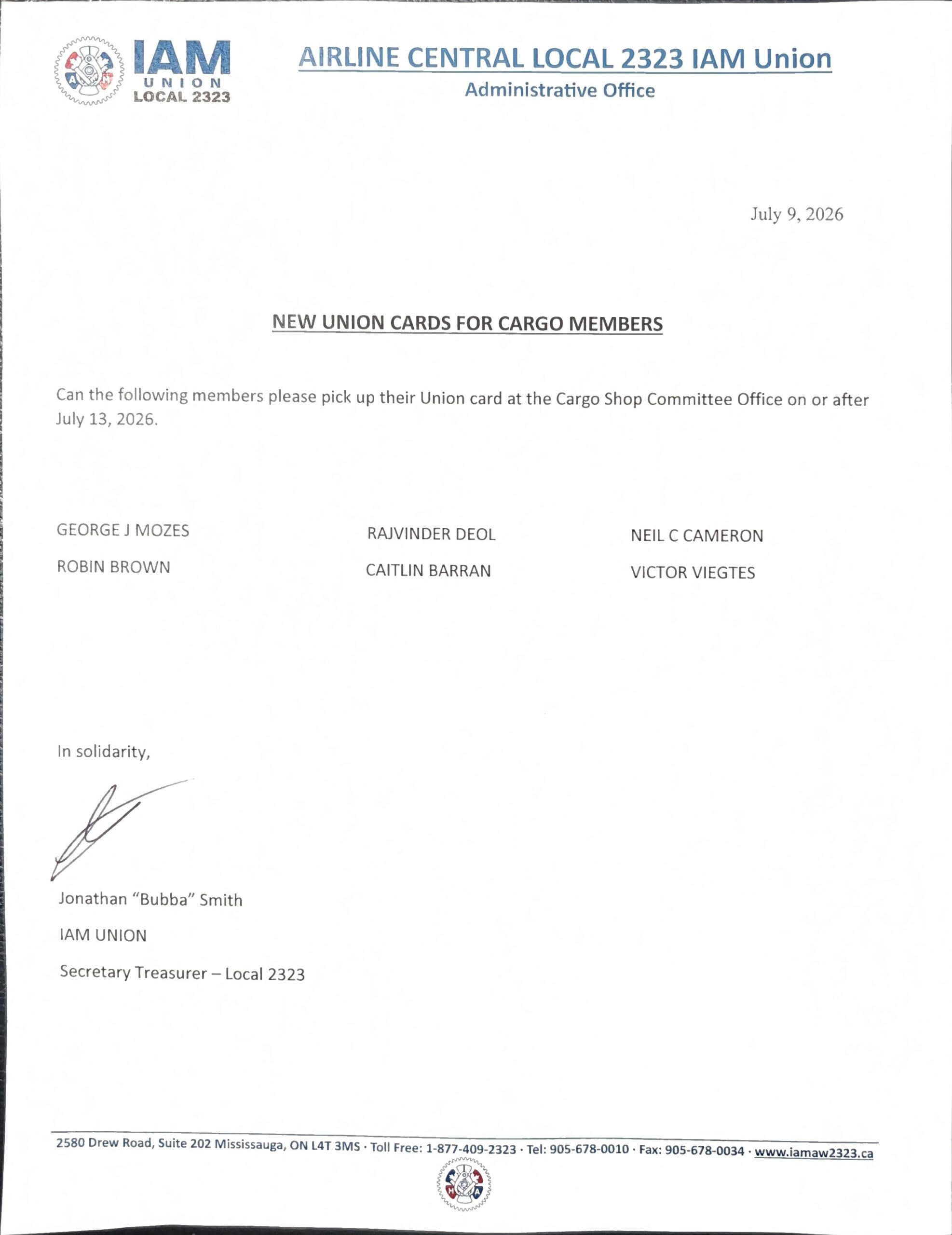 New Union Cards for Cargo Members - Scanned_20260709-0823